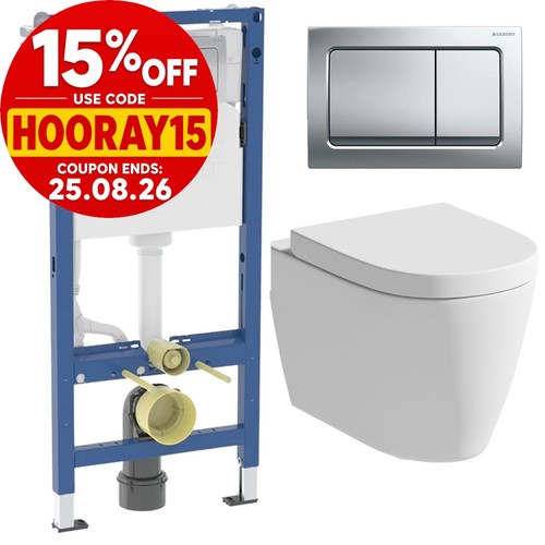 Rimless wall hung toilet - wall,