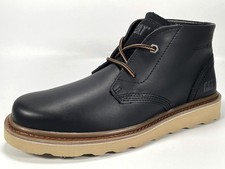 RRP £120 Brand New CAT Narrate Chukka Men's Black Leather Ankle Boots Size 9