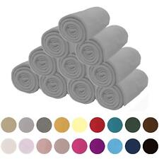 Wholesale 10 x Plain Fleece Blanket Bulk Warm Sofa Throw Over Large Pack Joblot