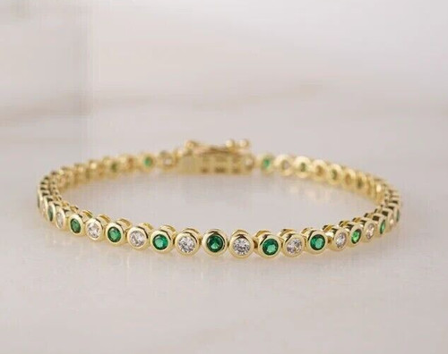14k yellow gold - gold, round