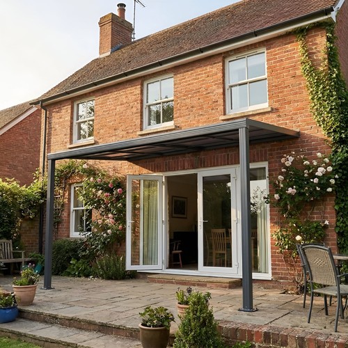 Anthracite veranda garden - veranda,