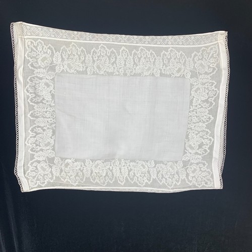 Antique white linen and lace - linen,