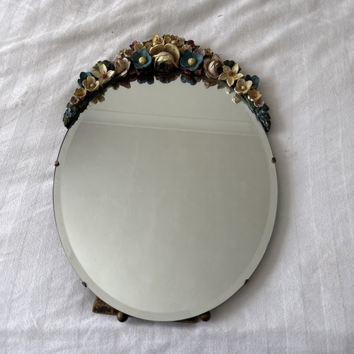 Vintage large barbola mirror - vintage,