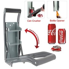 16OZ LARGE BEER TIN CAN CRUSHER WALL MOUNTED BOTTLE OPENER RECYCLING TOOL 500ML