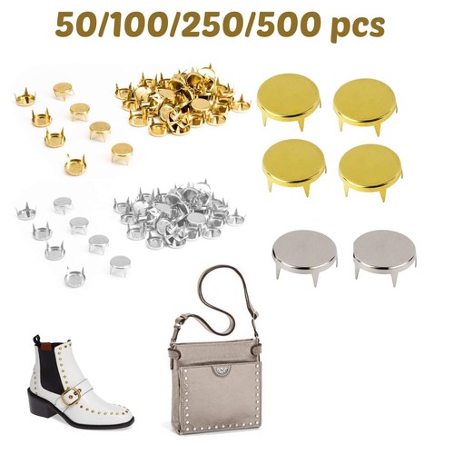 Iron nail head studs flat - iron,