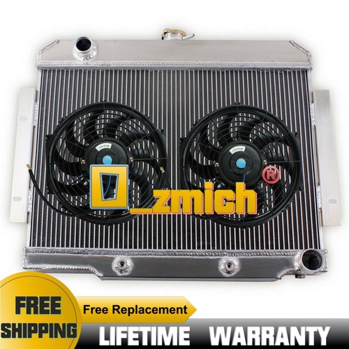Row aluminum radiator 2xfan - row,