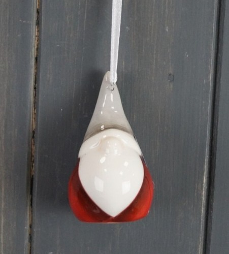 Grey red ceramic hanging - ceramic,