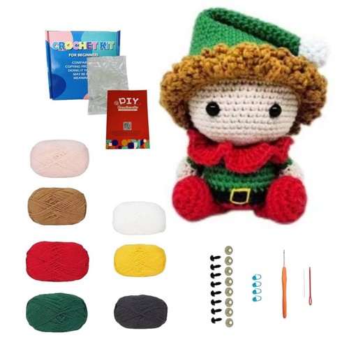 Yarn doll making kit - kit, handmade