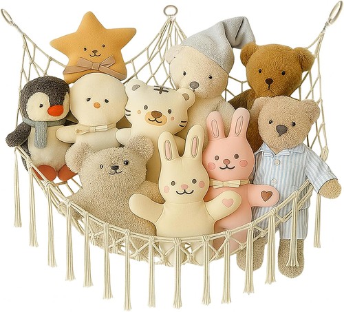 Teddy hammock toy storage - toy, net