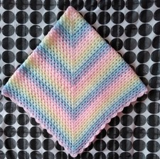 CROCHET BABY BLANKET 39" x 39" - NEW - PRAM/PUSHCHAIR