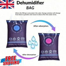 2Pcs Reusable Dehumidifier Bag