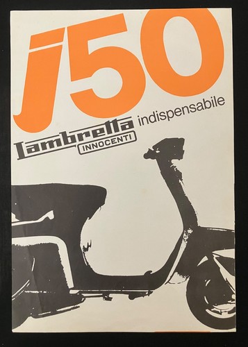 Lambretta j50 brochure leaflet - j50,