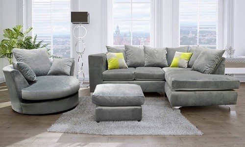 Ella grey corner sofa - sofa, suite