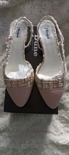 BNWB Ladies Dune London  Pink Fabric Slingback Size 8/41