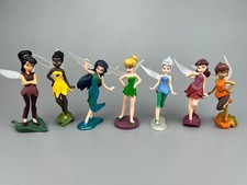 Tinker Bell Fairies Princess PVC Action Figures Kids Toys Doll Cake Toppers 7Pcs