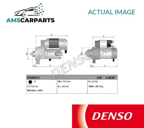Engine starter motor dsn975 - motor,