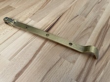 Crittal window stay in solid brass,  285mm long