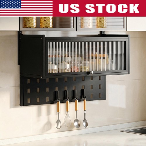 Wall mounted glass - mounted, storage