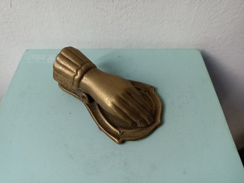 Vintage brass hand desk - brass,