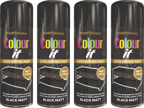 400ml black matt - matt, aerosol