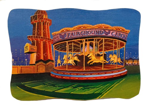 Carousel plaque fairground - carousel,