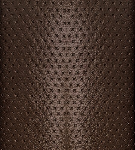 Perforated brown leatherette - perforated,