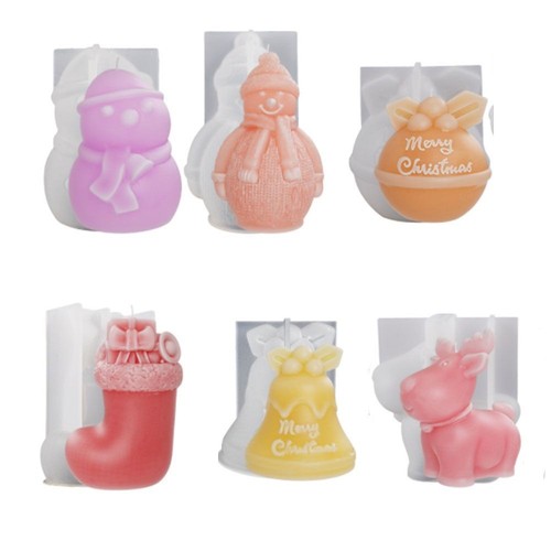 Christmas candle mold - christmas,