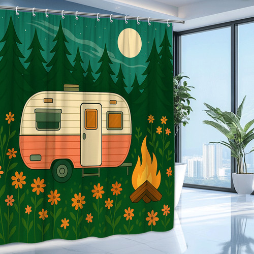 Vintage camping shower - camping,