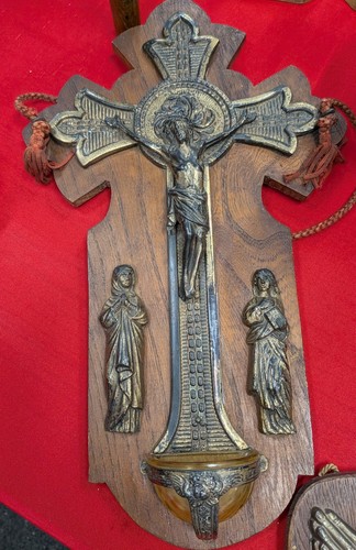 Antique french wood - wood, brass