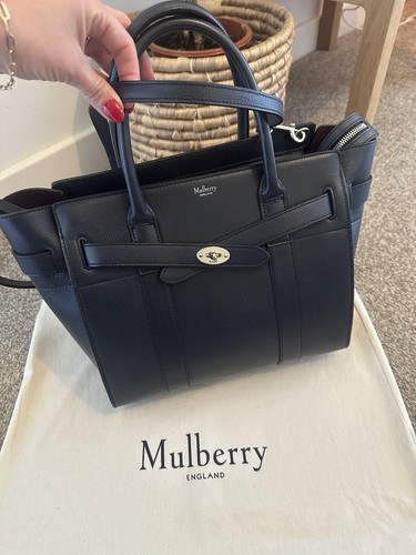 Mulberry navy small zipped - navy,