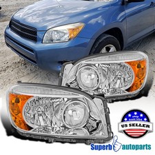 For 2006 2007 2008 Toyota RAV4 Headlights Lamps Replacement Pair Left+Right