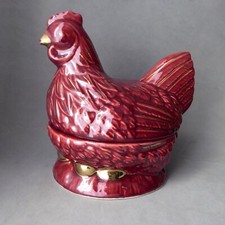 TERRINE la POULE aux OEUFS d'OREN ceramic MICHEL CAUGANT slipper