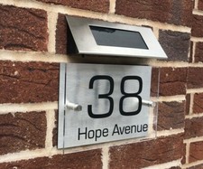 House Number Plaques Solar