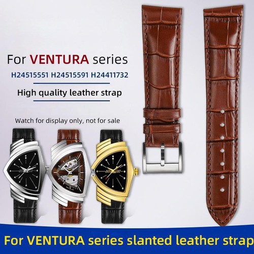21mm leather watch band - 21mm,