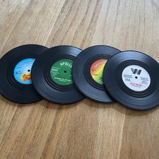 4 Pcs Retro Vinyl Record