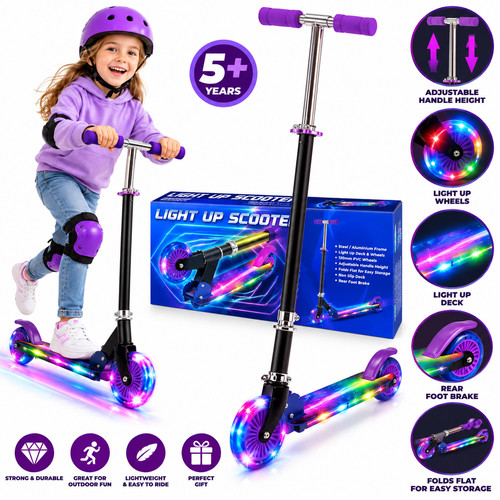 Light led wheel kids push - up,