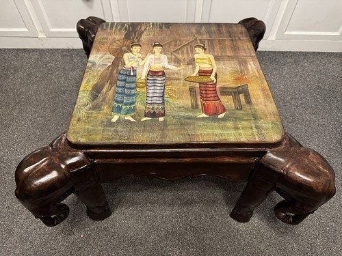 Mid century hand carved lanna - mid-century,