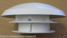 Mushroom Roof Vent with 80mm Hose Connector -  Caravan / Motorhome