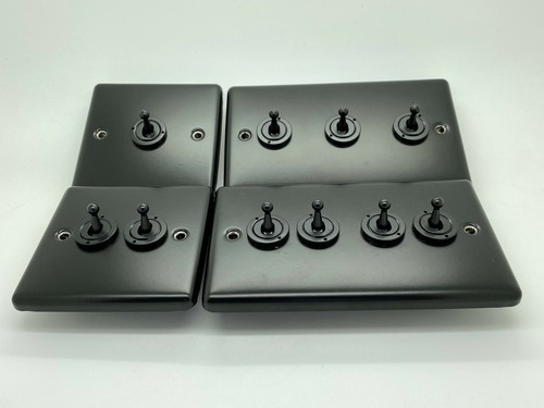 Matt black toggle lightswitch - matt,