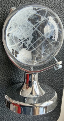 Glass globe ornament with - globe,