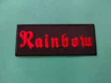 Rock Music Sew / Iron On Embroidered Patch:- Rainbow (b)