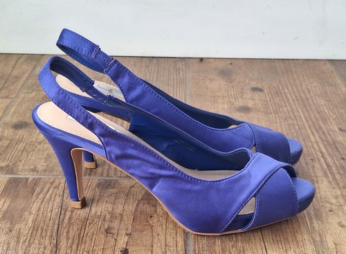 Gorgeous royal blue peep - peep, toe
