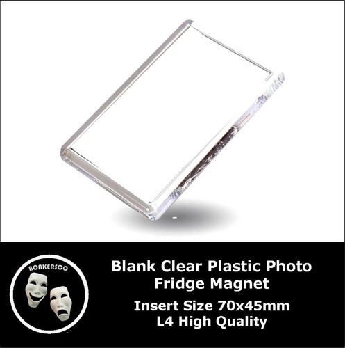 Blank acrylic fridge magnet - blank,