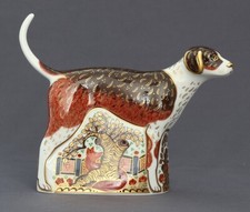 Royal Crown Derby 'Foxhound' Sinclair's Excl. Ltd.Ed Paperweight 1st  Gold Stppr
