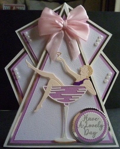 Lady glass shaped art - a,