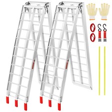 Aluminum Ramp 1500 LBS Foldable Loading Ramps for Pickup Trucks Bed 2 PCS