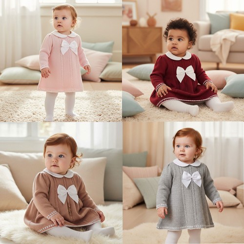 Baby girl dress knitted - baby,
