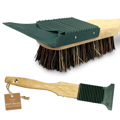 Boot cleaner brush scraper - brush,