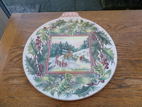 Spode christmas bauble - spode, plate