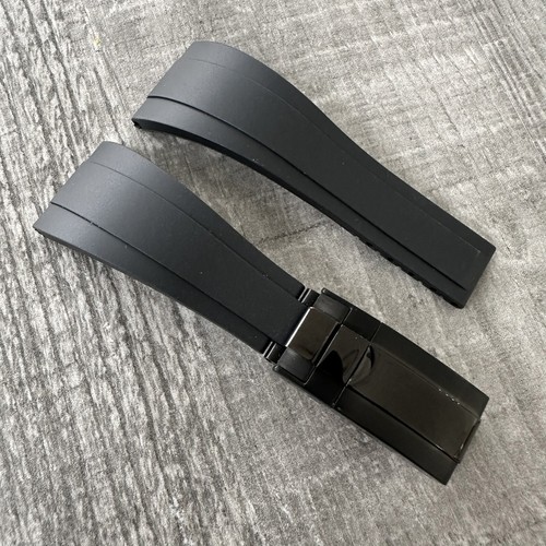 20mm black silicone rubber - black,